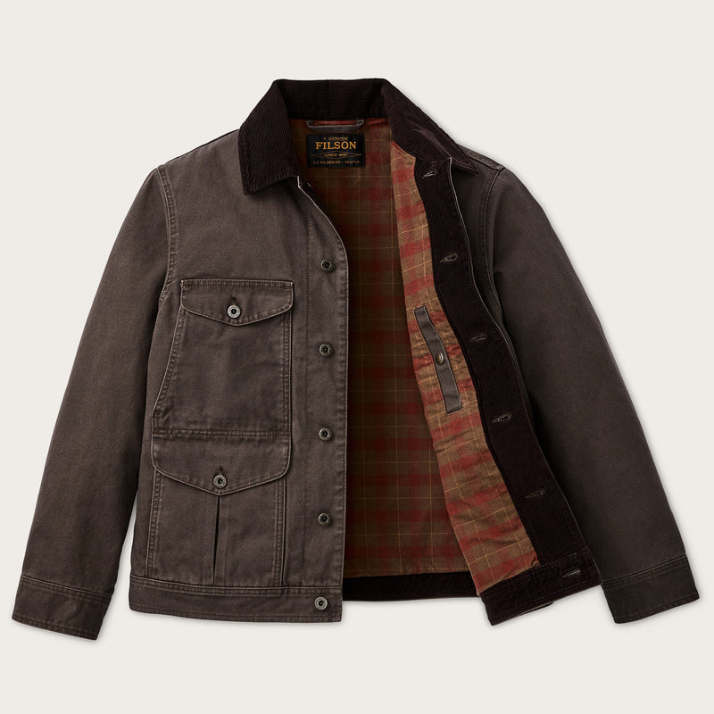 Rustic canvas journeyman jacket by Filson | Bark (Brown)