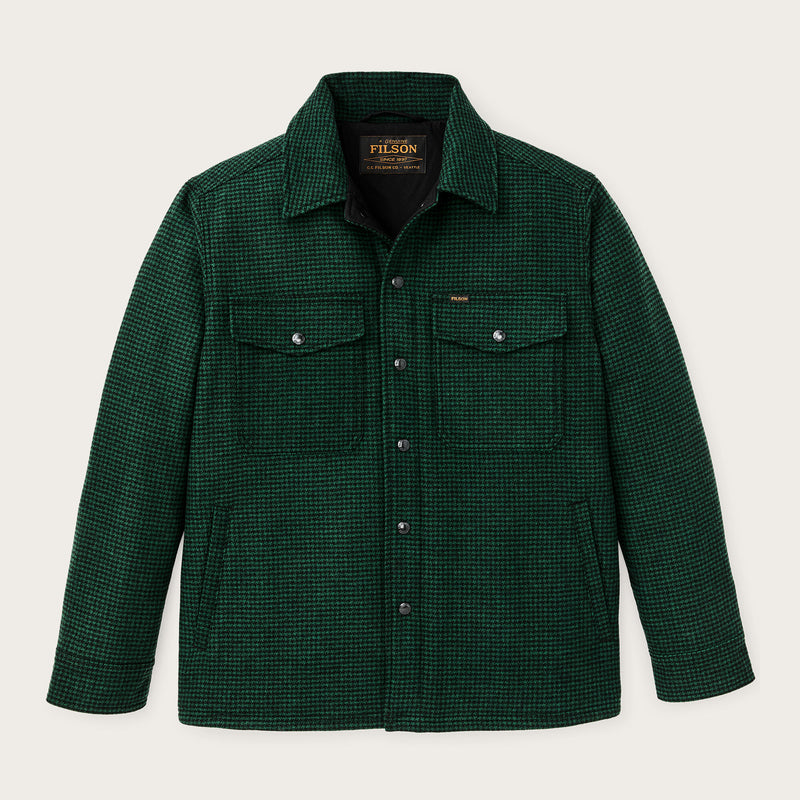Insulated jac-shirt by Filson | Green / black plaid (Green)