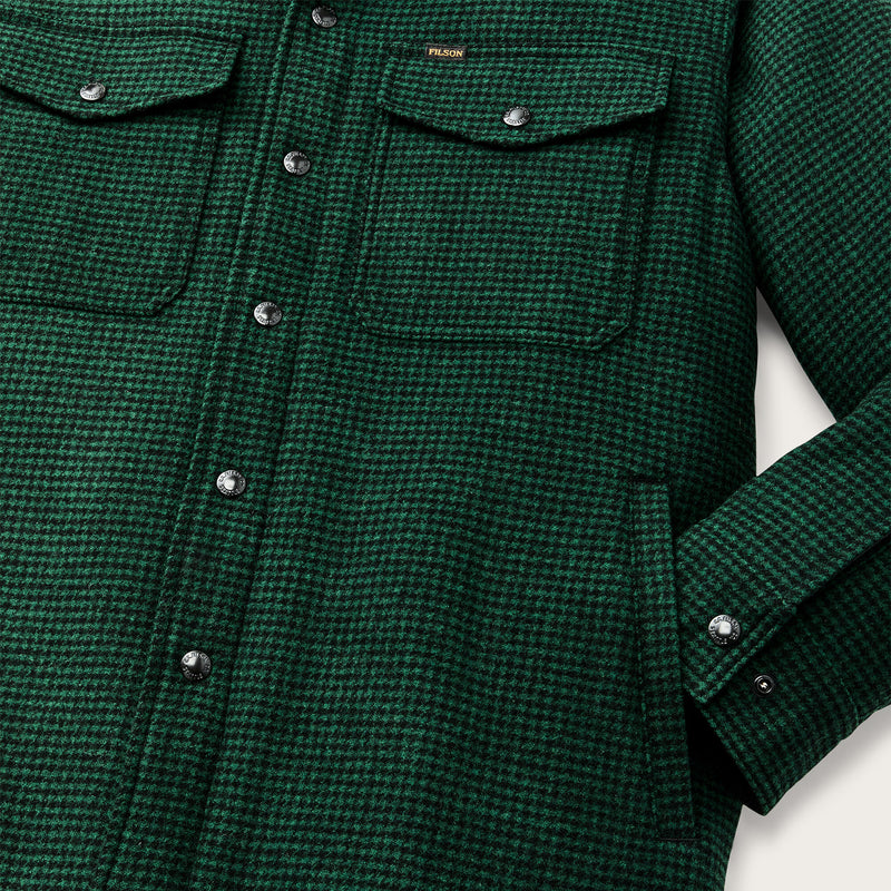 Insulated jac-shirt by Filson | Green / black plaid (Green)