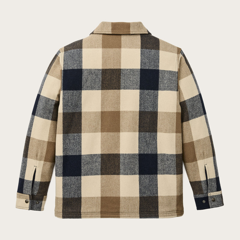 Insulated jac-shirt by Filson | Cream / navy plaid (Multicolor)