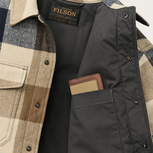 Insulated jac-shirt by Filson | Cream / navy plaid (Multicolor)
