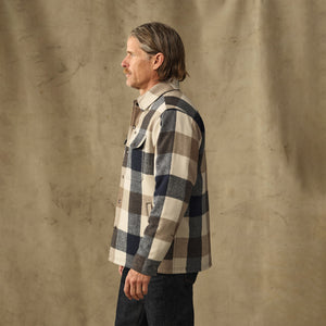 Insulated jac-shirt by Filson | Cream / navy plaid (Multicolor)
