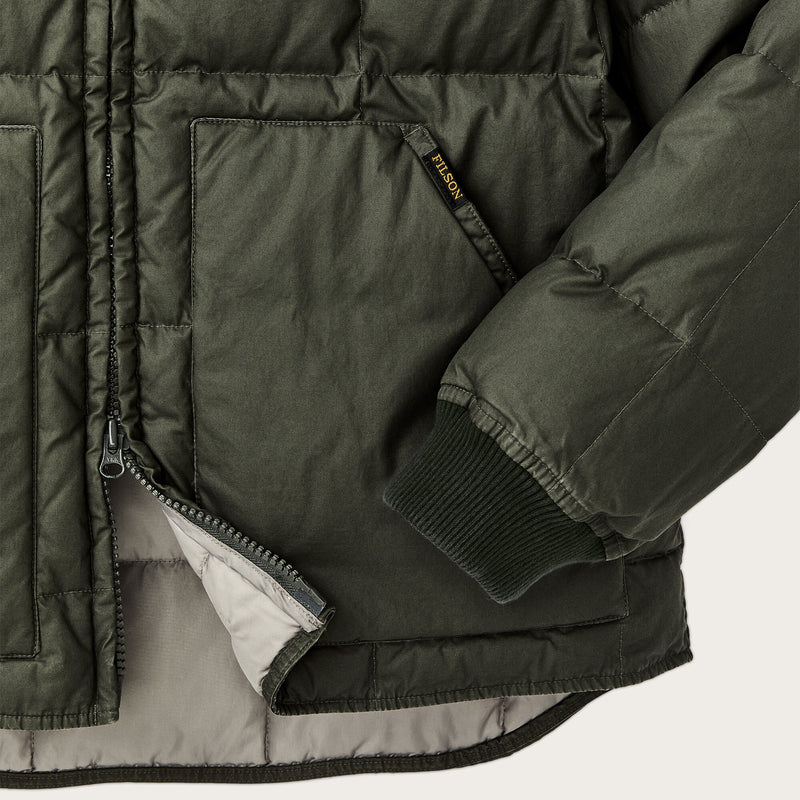 Heritage cotton down jacket by Filson | Beluga (Green)