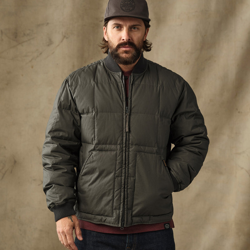 Heritage cotton down jacket by Filson | Beluga (Green)