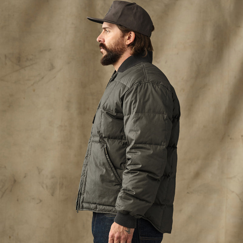 Heritage cotton down jacket by Filson | Beluga (Green)