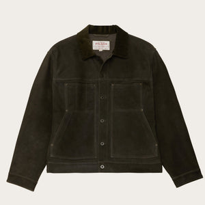 Waxed suede short cruiser by Filson | Otter green (Green)