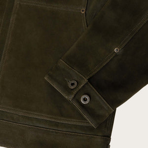 Waxed suede short cruiser by Filson | Otter green (Green)