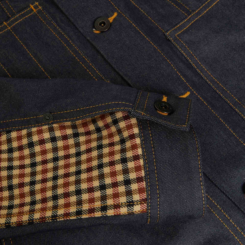 Filson x junya watanabe denim x wool mo by Filson | Indigo x bg/bk/br (Blue)