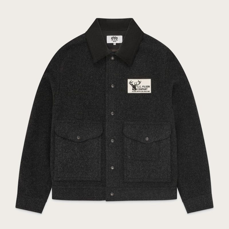 Filson x junya wool work jacket by Filson | Charcoal x black (Gray)