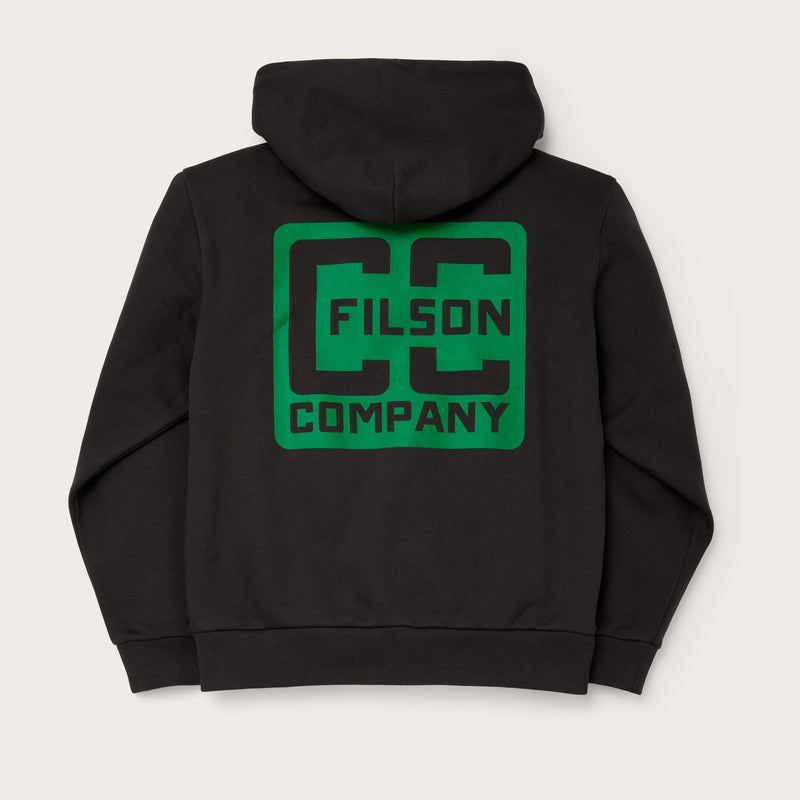 Prospector graphic full-zip hoodie by Filson | Cinder cc square (Grey)