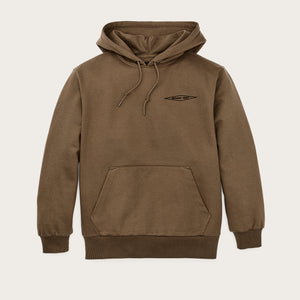 Prospector embroidered hoodie by Filson | Dark tan diamond (Brown)