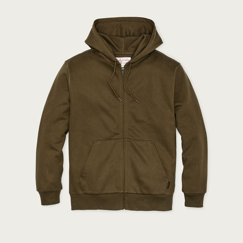 Prospector full-zip hoodie by Filson | Dark olive (Green)