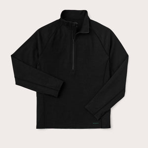 400g merino wool long sleeve half-zip by Filson | Black (Black)