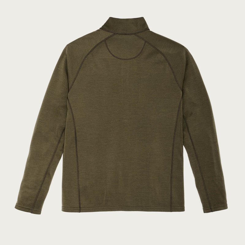 400g merino wool half-zip by Filson | Dark olive (Green)