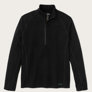 Pull-over avec col camionneur en laine mérinos 400 g par Filson | Black (Black)