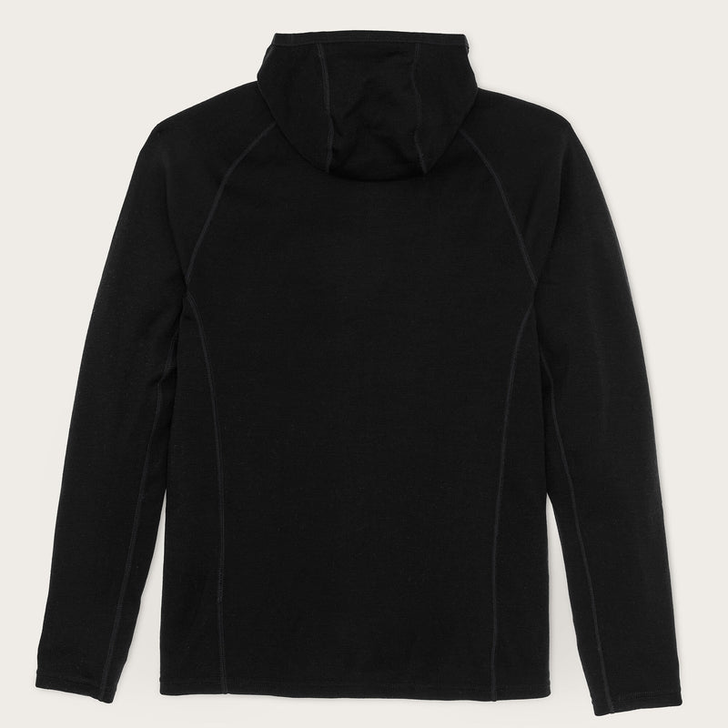 400g merino wool hoodie by Filson | Black (Black)