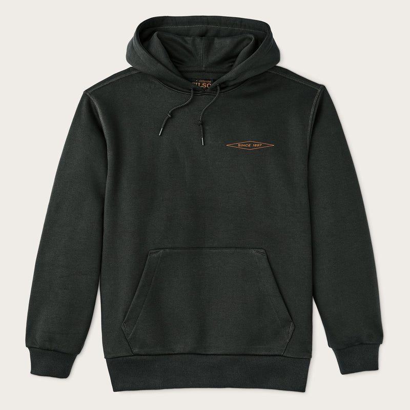 Prospector graphic hoodie by Filson | Peat / diamond (Grey)