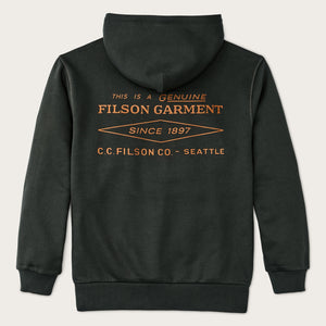 Prospector graphic hoodie by Filson | Peat / diamond (Grey)