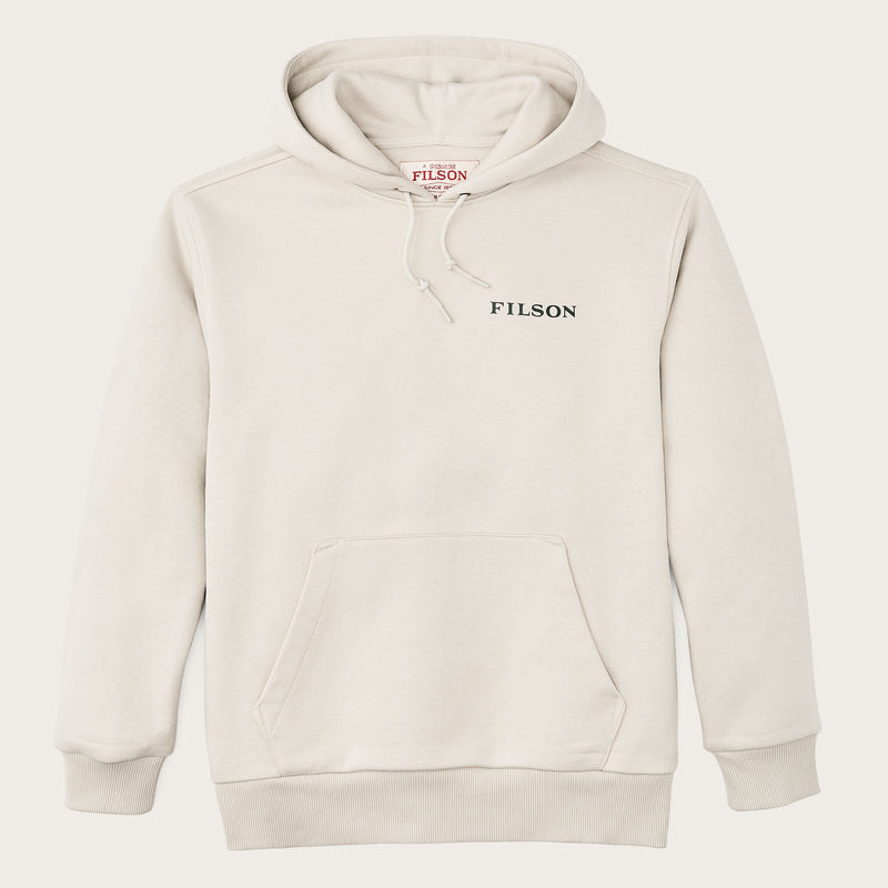 Prospector graphic hoodie by Filson | Cliff gray / scenic (Beige)