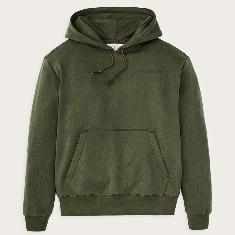 Scenic graphic hoodie by Filson | Surplus green (Green)