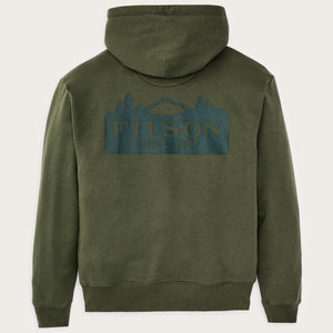 Scenic graphic hoodie by Filson | Surplus green (Green)