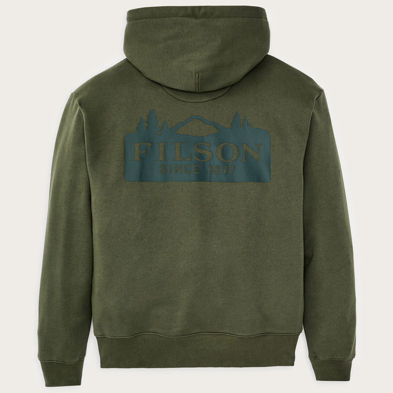 Scenic graphic hoodie by Filson | Surplus green (Green)