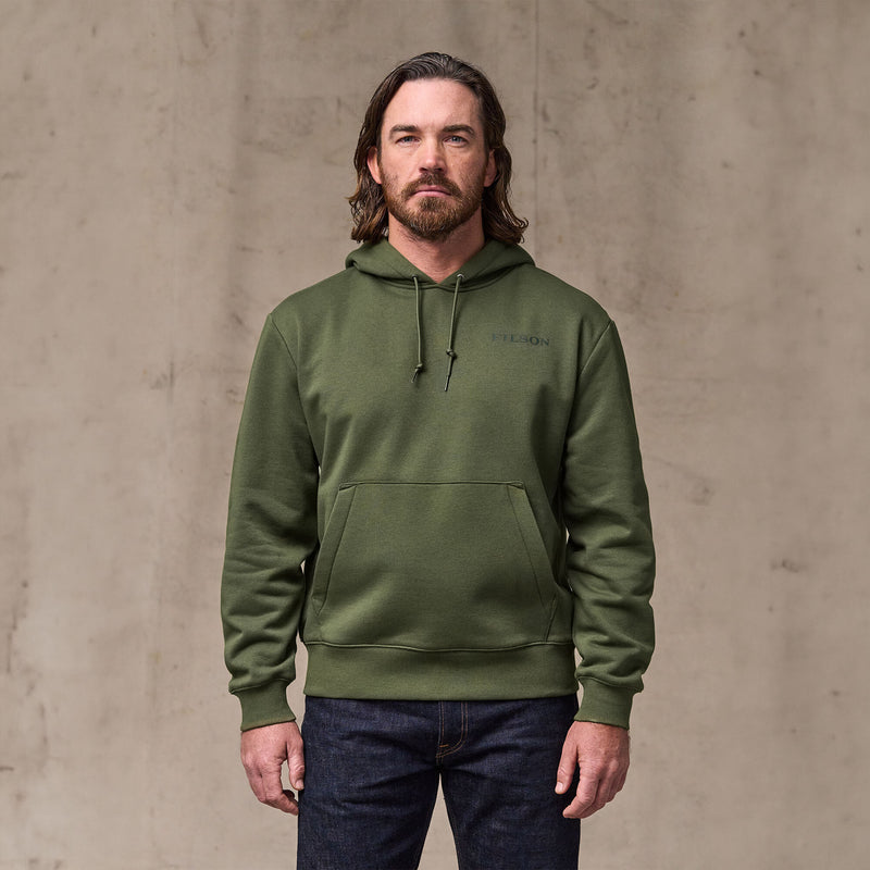 Scenic graphic hoodie by Filson | Surplus green (Green)