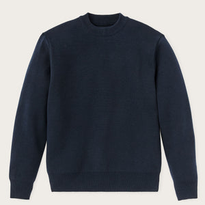 Cotton crewneck guide sweater by Filson | Dark navy (Blue)