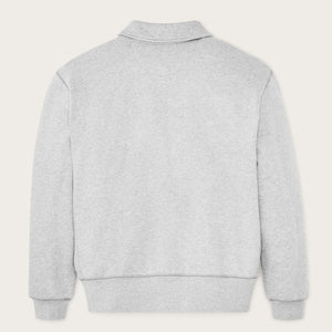 14-oz. heritage fleece quarter-zip by Filson | Gray heather (Gray)
