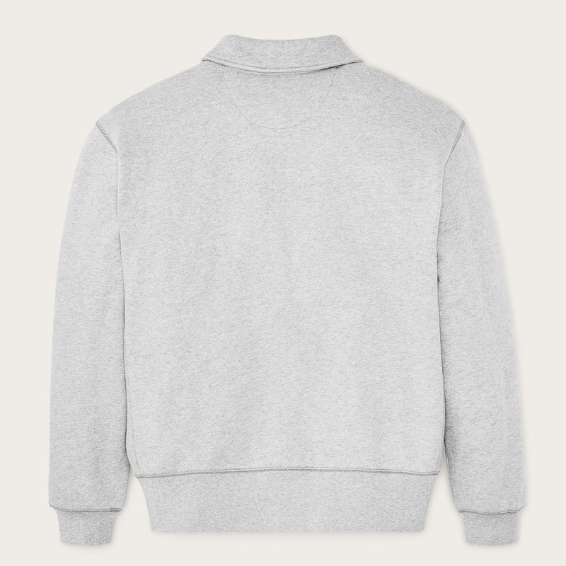 14-oz. heritage fleece quarter-zip by Filson | Gray heather (Gray)