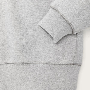 14-oz. heritage fleece quarter-zip by Filson | Gray heather (Gray)