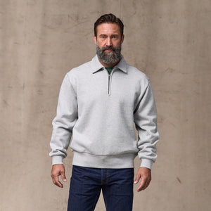 14-oz. heritage fleece quarter-zip by Filson | Gray heather (Gray)