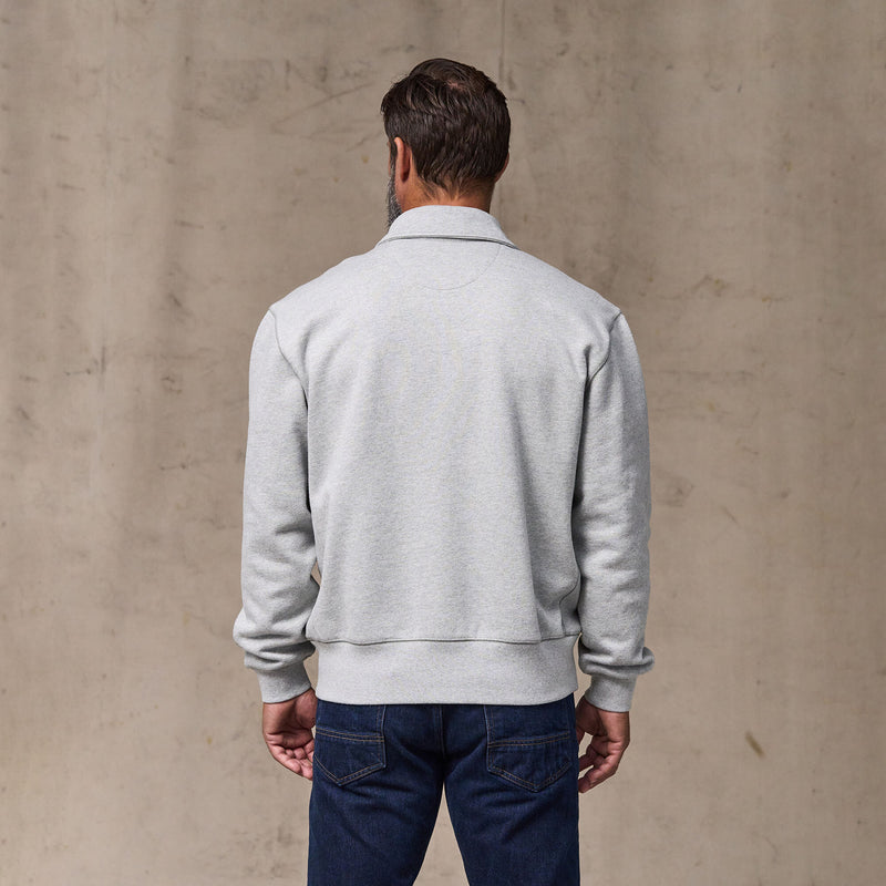 14-oz. heritage fleece quarter-zip by Filson | Gray heather (Gray)