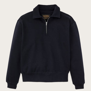 14-oz. heritage fleece quarter-zip by Filson | Dark indigo (Blue)