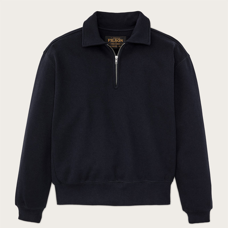 14-oz. heritage fleece quarter-zip by Filson | Dark indigo (Blue)