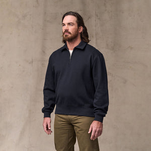 14-oz. heritage fleece quarter-zip by Filson | Dark indigo (Blue)