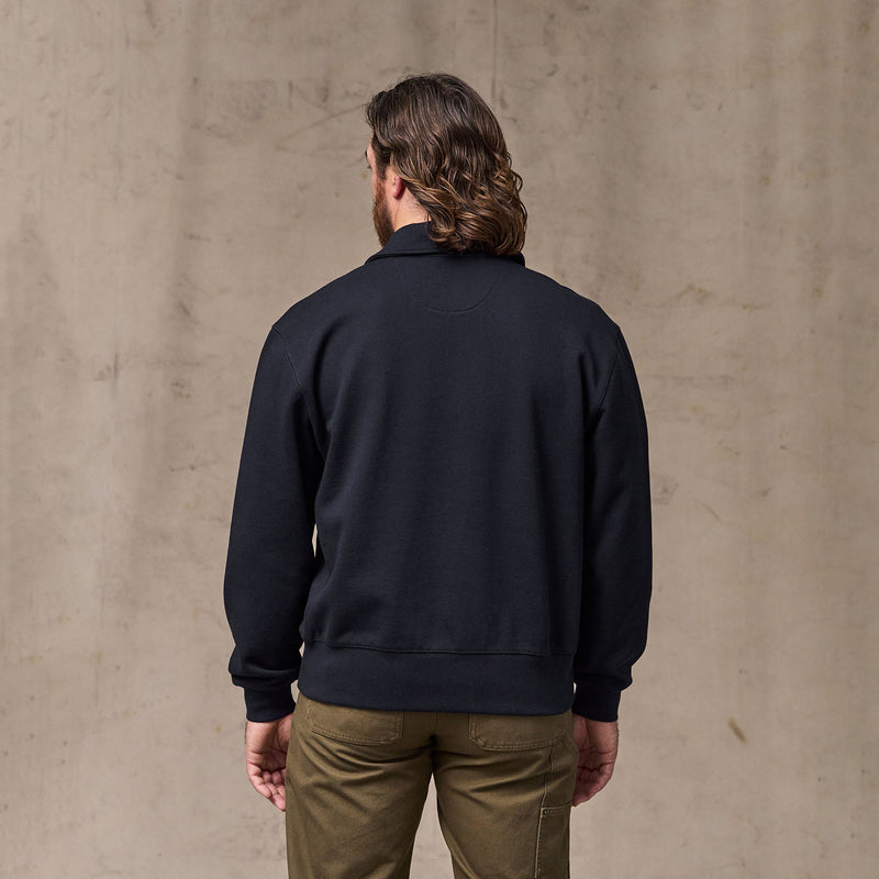 14-oz. heritage fleece quarter-zip by Filson | Dark indigo (Blue)