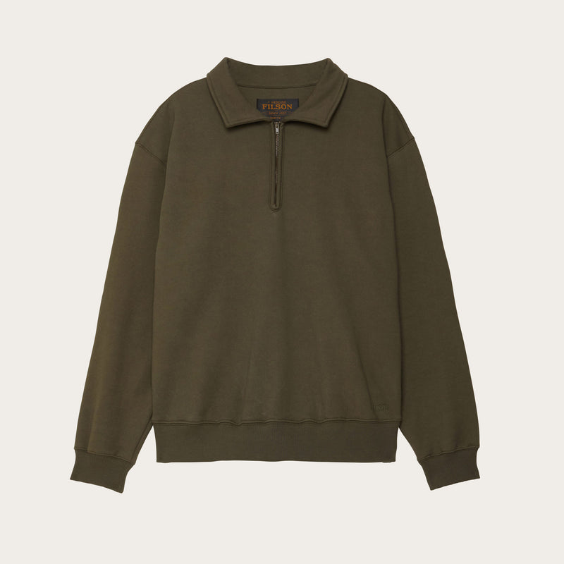 Outrider quarter zip fleece by Filson | Otter green (Green)