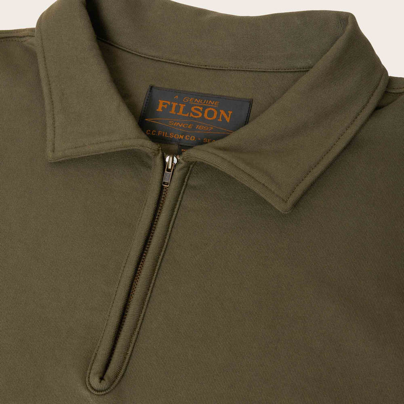 Outrider quarter zip fleece by Filson | Otter green (Green)