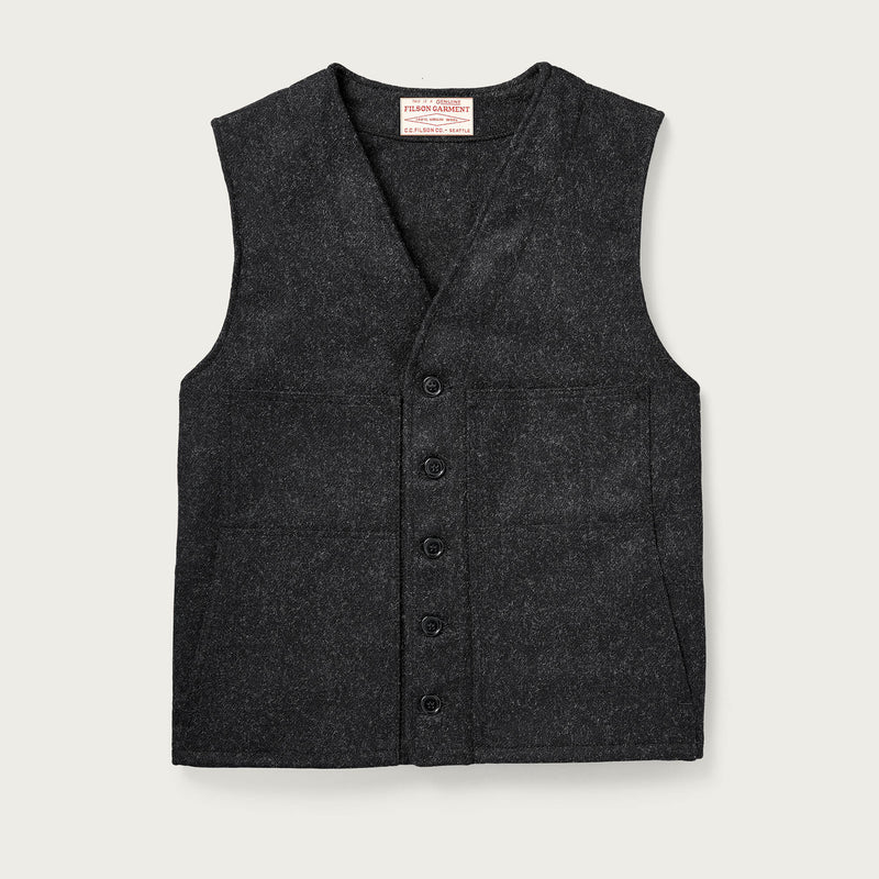 Mackinaw wool vest by Filson | Charcoal (Gray)