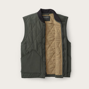 Quilted pack vest by Filson | Dark otter green (Green)