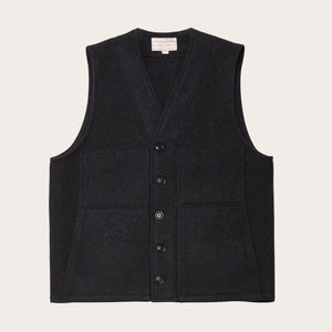 Gilet en laine mackinaw par Filson | Charcoal (Black)