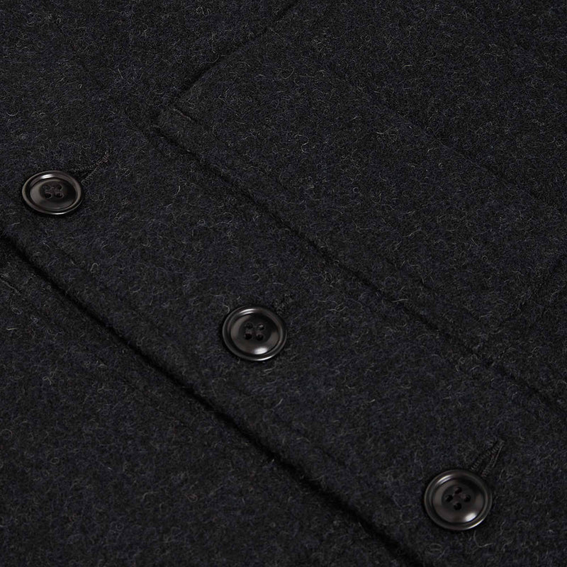 Gilet en laine mackinaw par Filson | Charcoal (Black)