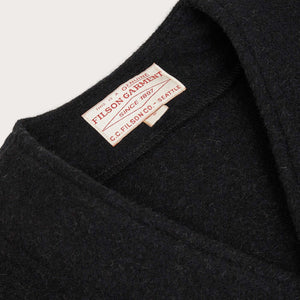 Gilet en laine mackinaw par Filson | Charcoal (Black)