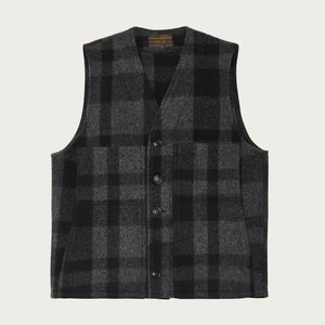 Mackinaw wool vest by Filson | Charcoal/black herit (Gray)
