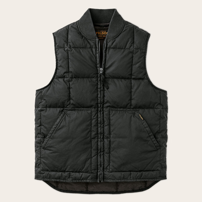 Heritage cotton down vest by Filson | Black (Black)