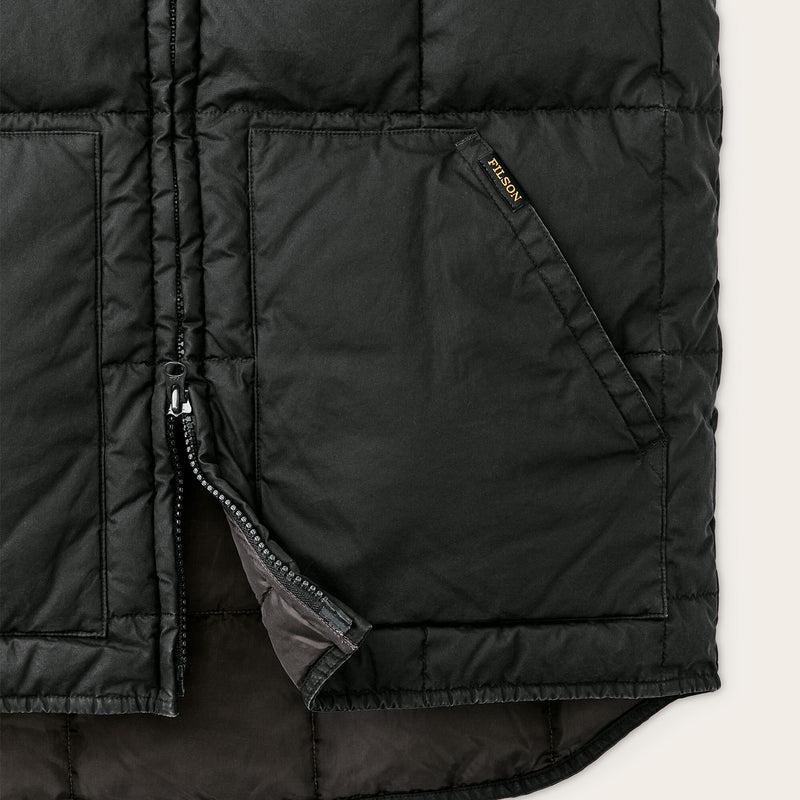 Heritage cotton down vest by Filson | Black (Black)