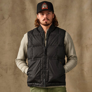 Heritage cotton down vest by Filson | Black (Black)
