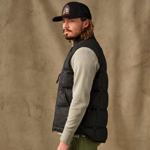 Heritage cotton down vest by Filson | Black (Black)