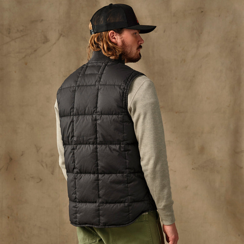 Heritage cotton down vest by Filson | Black (Black)